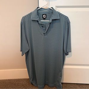 Footjoy golf polo, size medium, blue stripe